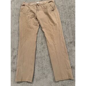 Mugsy Belmonts Stretch Chino Pants Mens 40x34 Brown Comfort Stretch (I1)